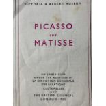Picasso and Matisse exhibition brochure from V&A Museum 1945