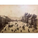 Photograph of Bergen in Norway mounted on board. C1880s