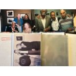 Group of personal photographs relating to Gordon Parks award winning photographer. Loose and in a sm