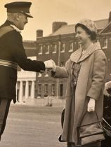 Group of Royalty press photographs. Includes Queen Elizabeth, Princess Margaret, Prince of Wales. (7