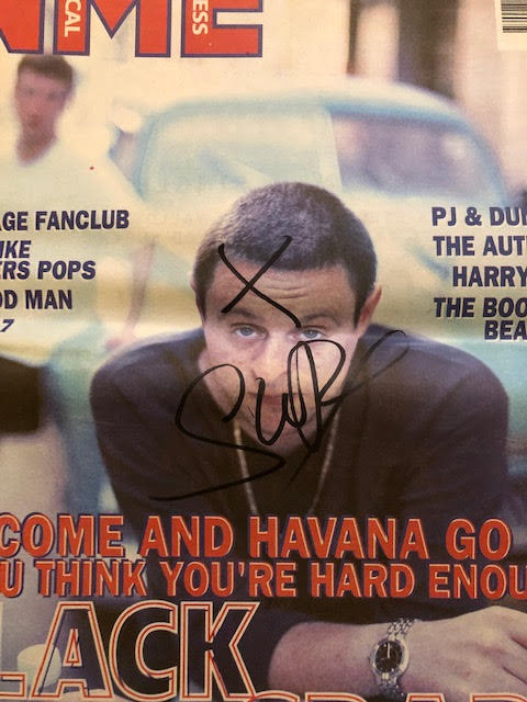 Shaun Ryder signed NME Front cover. 1995.(D22)