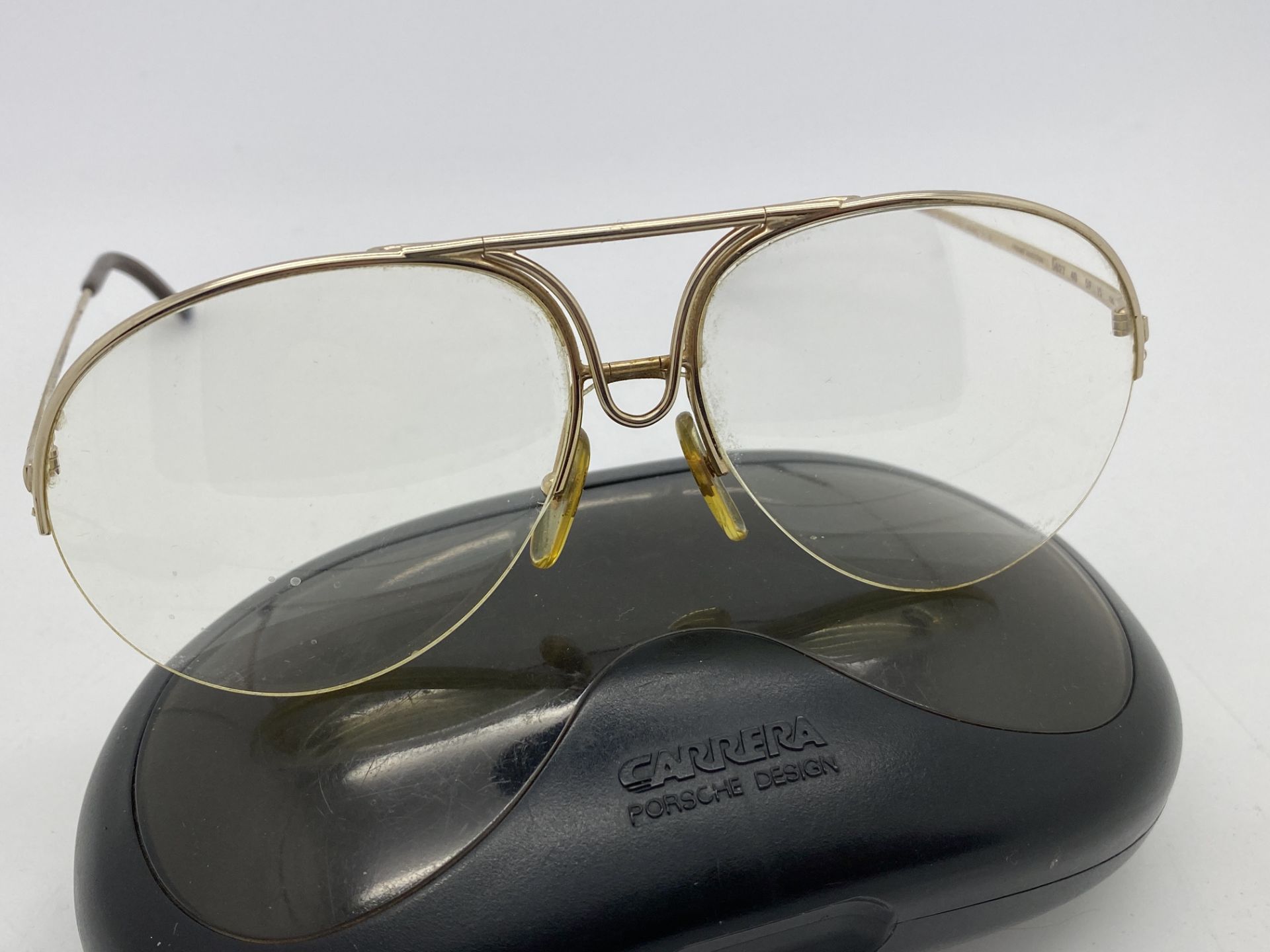 PORSCHE CARRERA VINTAGE GOLD COLOURED FRAMED GLASSES WITH ORIGINAL CASE - Image 5 of 9