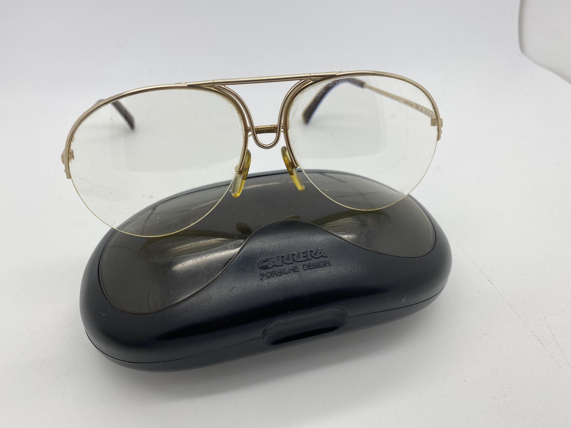 PORSCHE CARRERA VINTAGE GOLD COLOURED FRAMED GLASSES WITH ORIGINAL CASE - Image 3 of 9