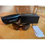 CHANEL SUNGLASSES WITH BOX ETC - QUILTED ARMS WITH CHANEL CC LOGO