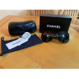 CHANEL SUNGLASSES WITH BOX ETC - CRYSTAL FLOWERS ON ARMS