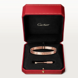 CARTIER "LOVE" 18K ROSE GOLD BANGLE FROM HARRODS, LONDON (SIZE 20CM - 6.1MM)