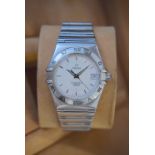 OMEGA CONSTELLATION PERPETUAL CALENDAR REF. 1551/861 STEEL GENTS WRISTWATCH (INC. CERTIFICATE CARD)