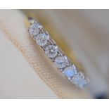 £3650 VALUATION 0.77CT VS/ E - 18CT YELLOW & WHITE GOLD DIAMOND ETERNITY RING   (BOX & VALUATION)