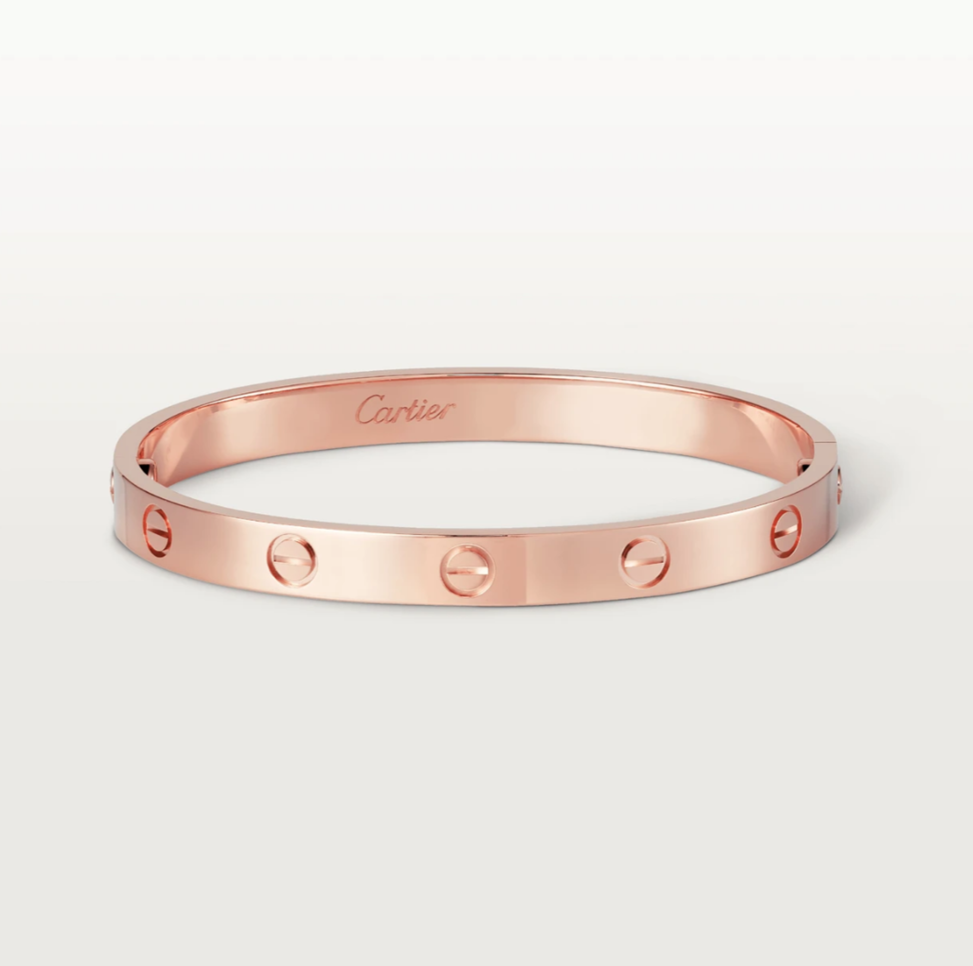 CARTIER "LOVE" 18K ROSE GOLD BANGLE FROM HARRODS, LONDON (SIZE 20CM - 6.1MM) - Image 2 of 8