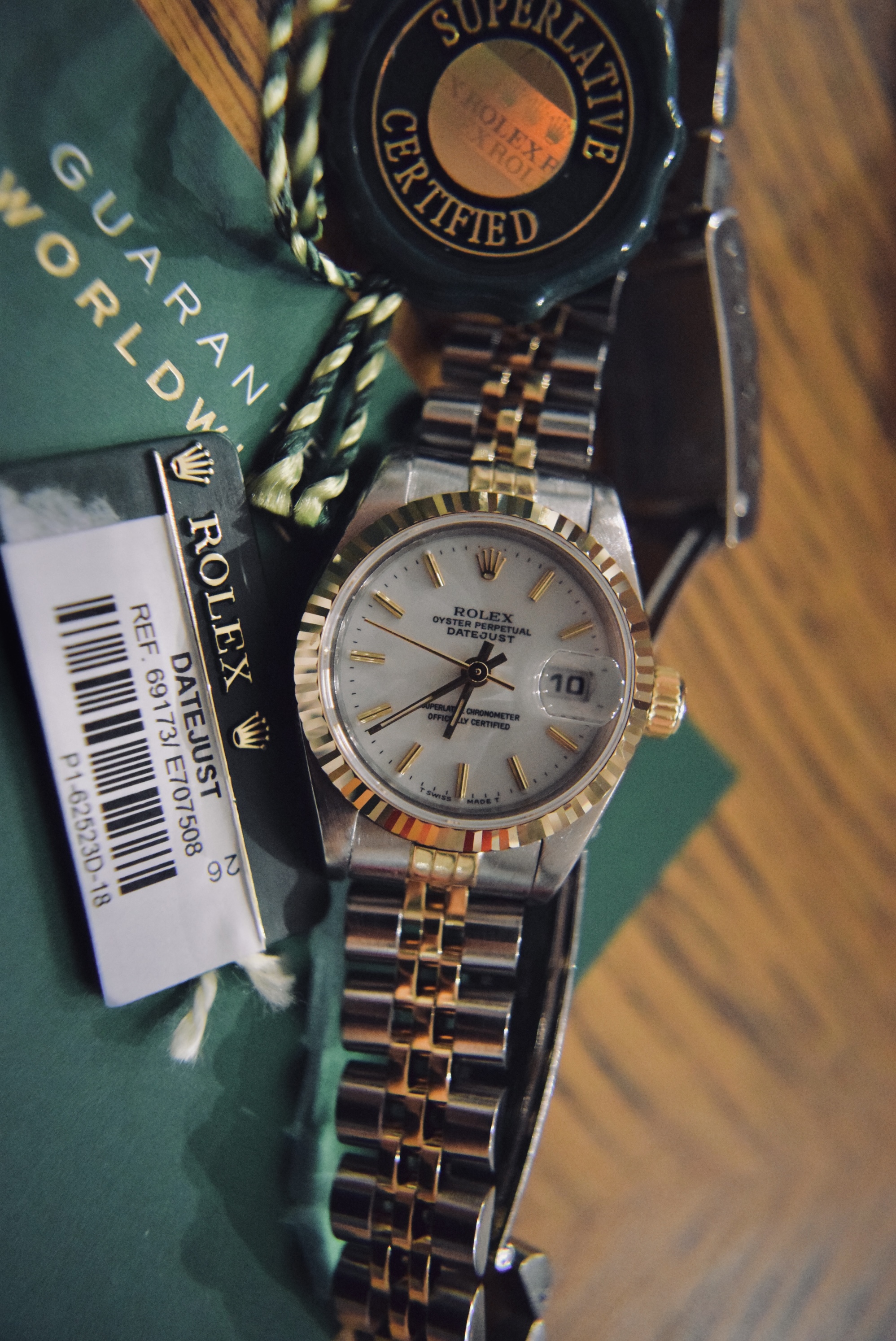 *STUNNING* 18K YELLOW GOLD & STEEL ROLEX DATEJUST REF. 69173 26MM LADIES MODEL - Image 5 of 9