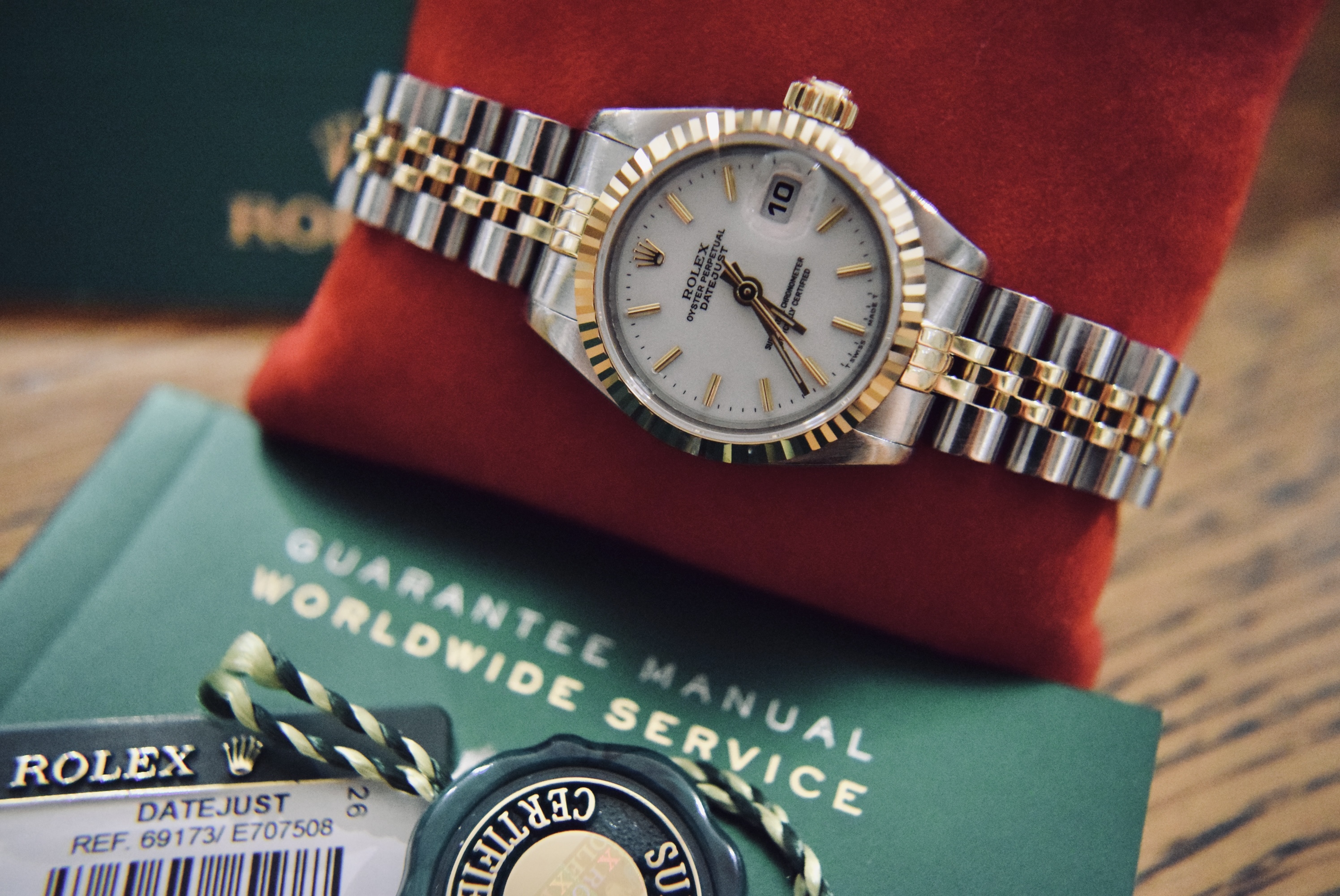 *STUNNING* 18K YELLOW GOLD & STEEL ROLEX DATEJUST REF. 69173 26MM LADIES MODEL - Image 3 of 9