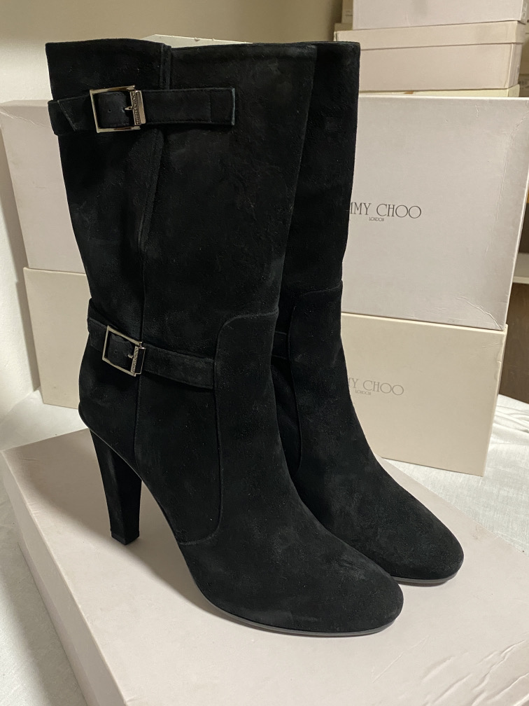 JIMMY CHOO (LONDON) LADIES SHOES / FOOTWEAR (BOXED IN VGC)