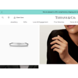 TIFFANY AND CO ELSA PERETTI PLATINUM STACKING RING 3MM *BRAND NEW* & BOXED (SIZE O)
