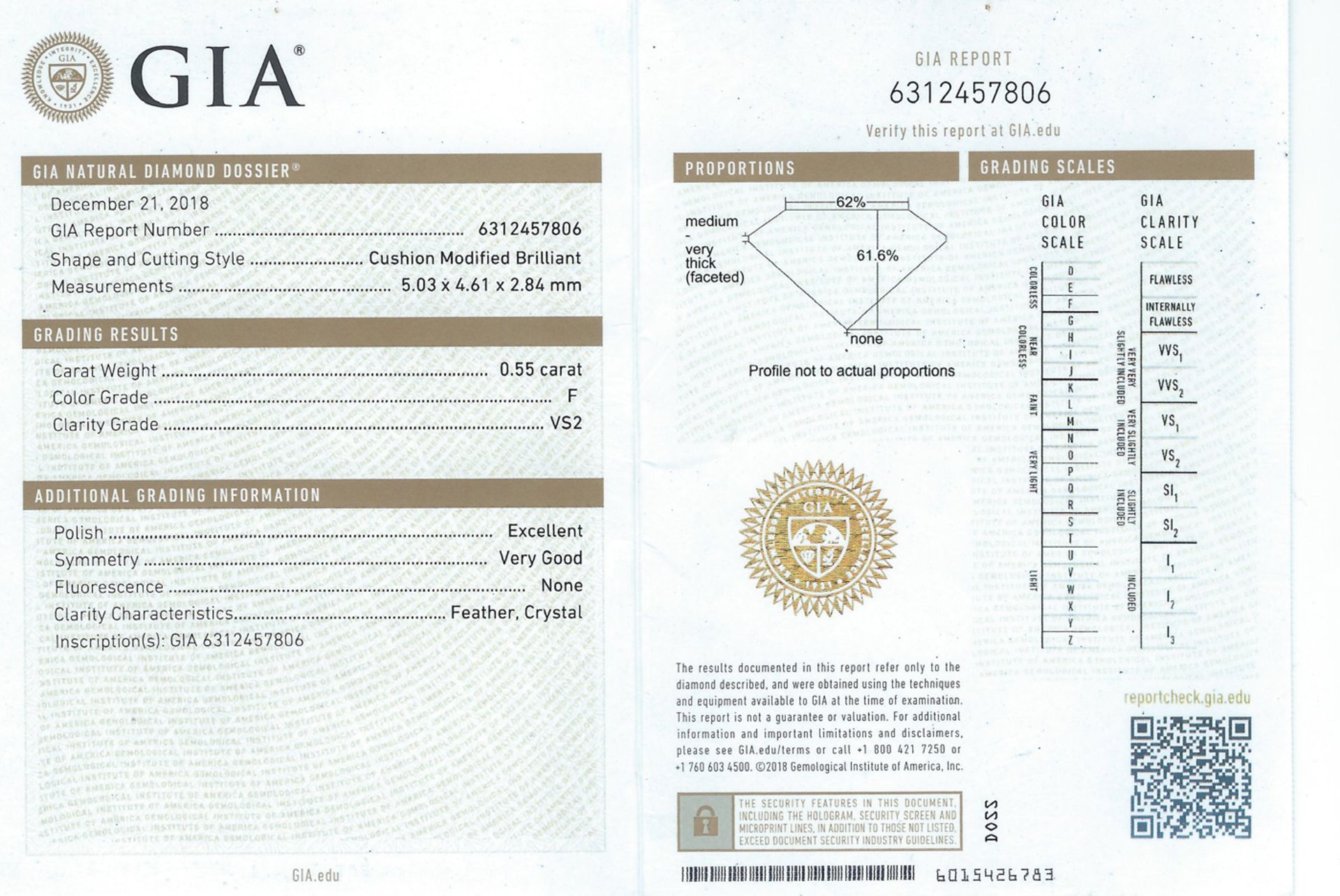 *GIA CERTIFICATED PLATINUM (VS2 / F) DIAMOND RING - 1.00TCW - Image 2 of 18