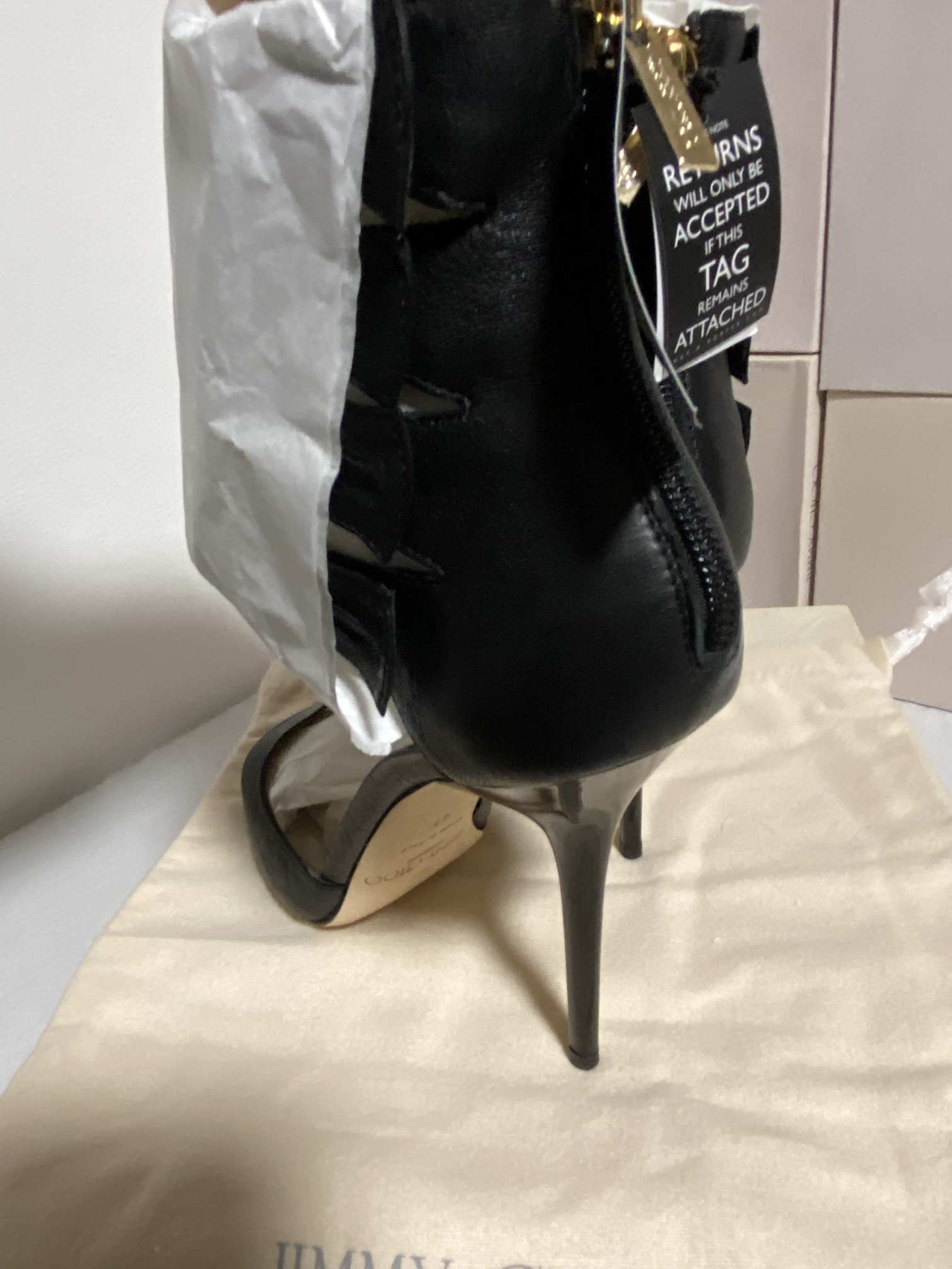 JIMMY CHOO (LONDON) LADIES SHOES / FOOTWEAR (BOXED IN VGC) - Image 6 of 10