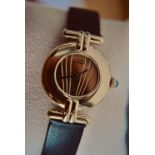 CARTIER 'COLISEE' MUST DE CARTIER - 18K GOLD VERMEIL (925) LADIES DRESS WRISTWATCH