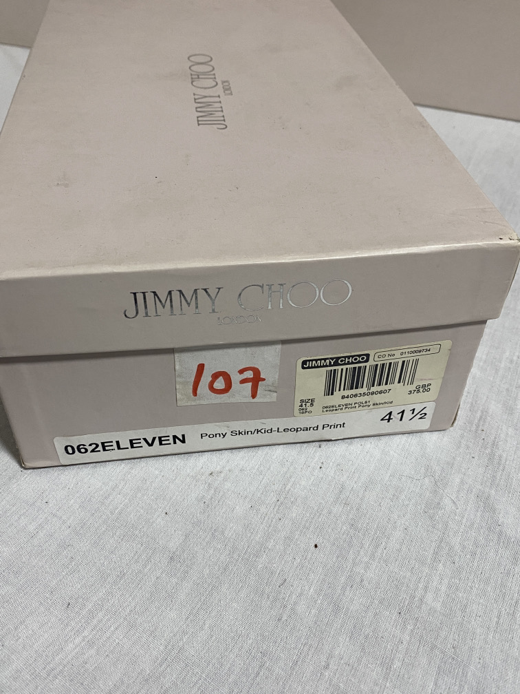 JIMMY CHOO (LONDON) LADIES SHOES / FOOTWEAR (BOXED IN VGC) - Image 9 of 13