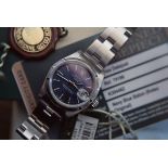 ROLEX DATEJUST 26' STEEL / OYSTER MODEL 79190 - FACTORY NAVY BLUE DIAL (BOX & ACCESSORIES ETC)