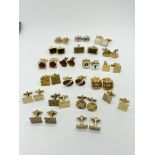 LOT OF 18 ASSORTED CUFF LINKS