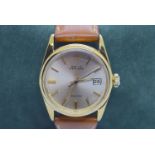 ROLEX OYSTERDATE PRECISION GOLD WITH STEEL CASEBACK (34MM) AUTOMATIC MODEL