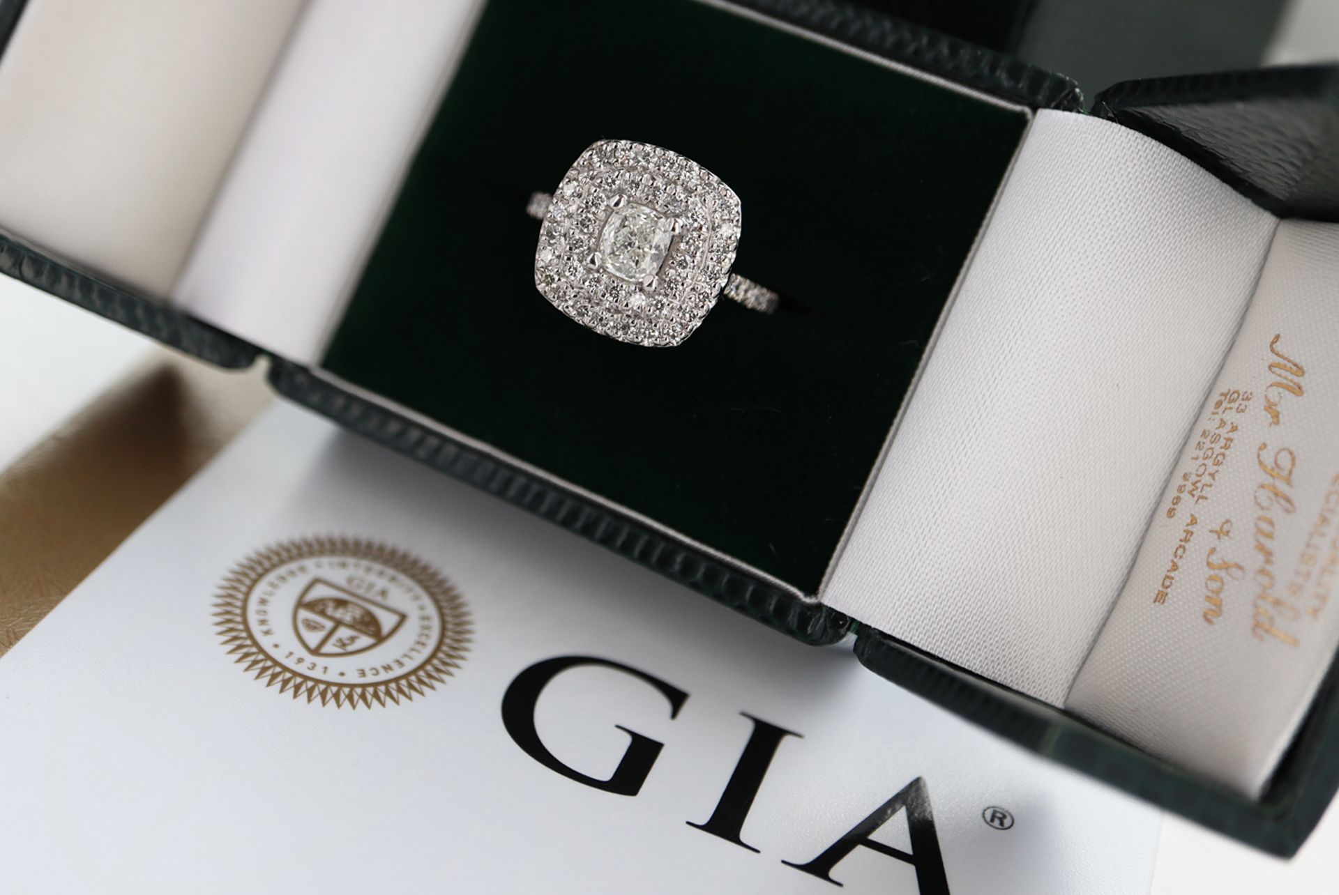 *GIA CERTIFICATED PLATINUM (VS2 / F) DIAMOND RING - 1.00TCW - Image 3 of 18