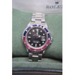 ROLEX GMT MASTER II CUSTOM RUBY / SAPPHIRE / DIAMOND CASE & BEZEL