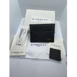 GIVENCHY LEATHER CREDIT CARD HOLDER WITH BOX ETC
