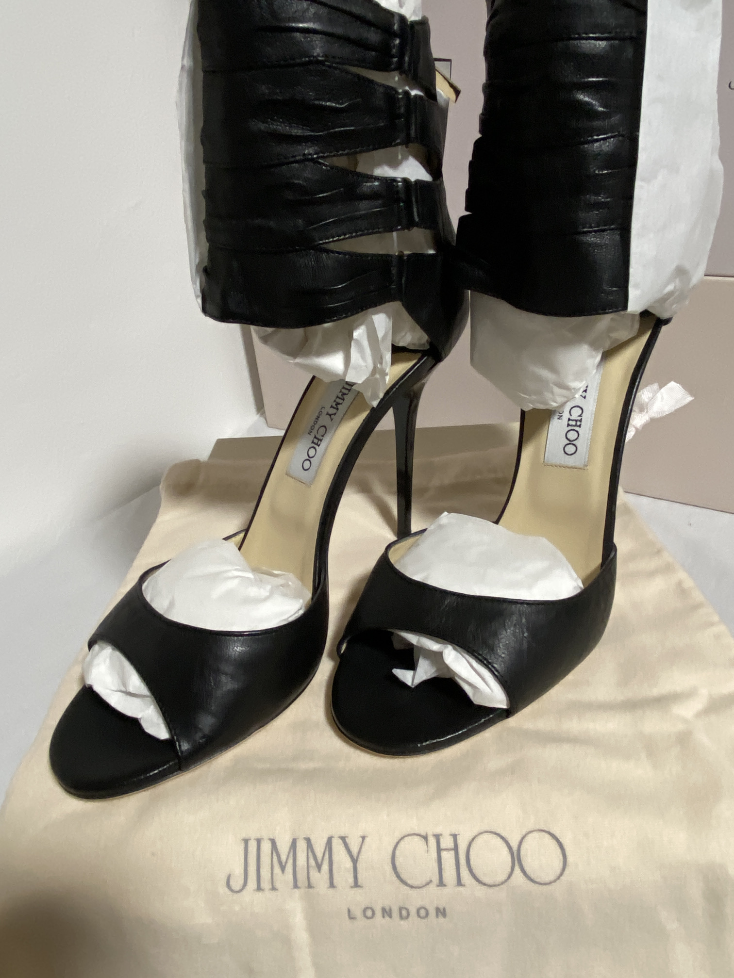 JIMMY CHOO (LONDON) LADIES SHOES / FOOTWEAR (BOXED IN VGC) - Image 4 of 10