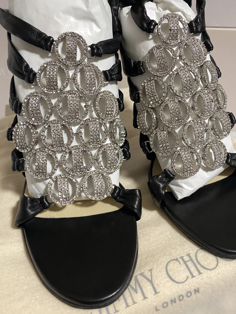 JIMMY CHOO (LONDON) LADIES SHOES / FOOTWEAR (BOXED IN VGC)