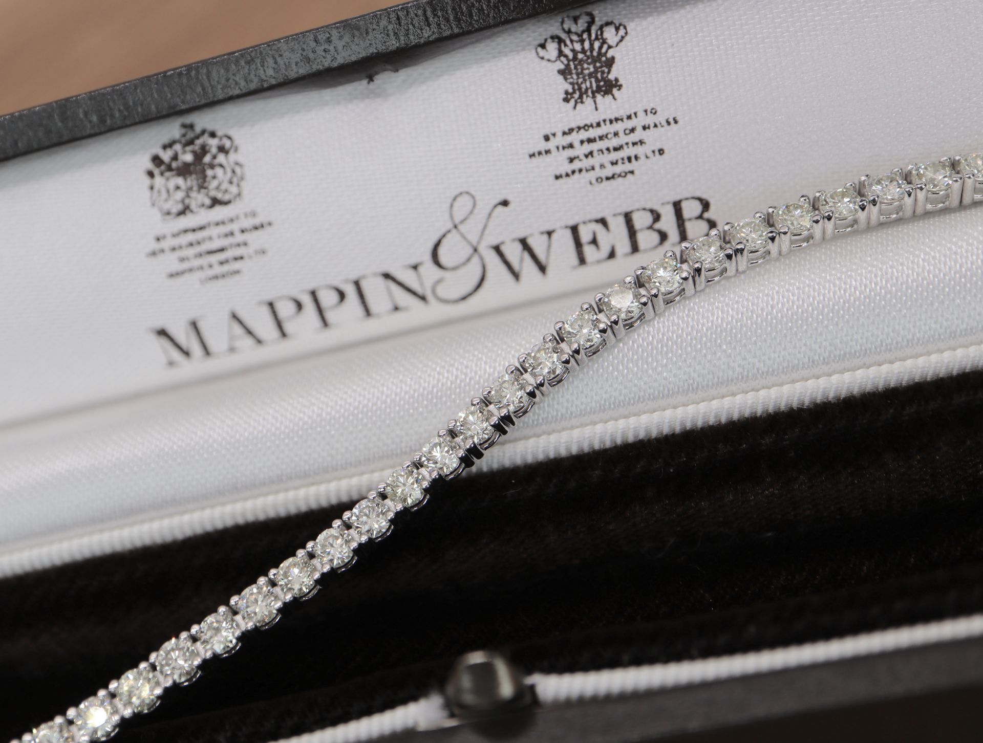 5.50CT DIAMOND TENNIS BRACELET (VS CLARITY DIAMONDS APPROX.) IN 14K WHITE GOLD - Image 3 of 5