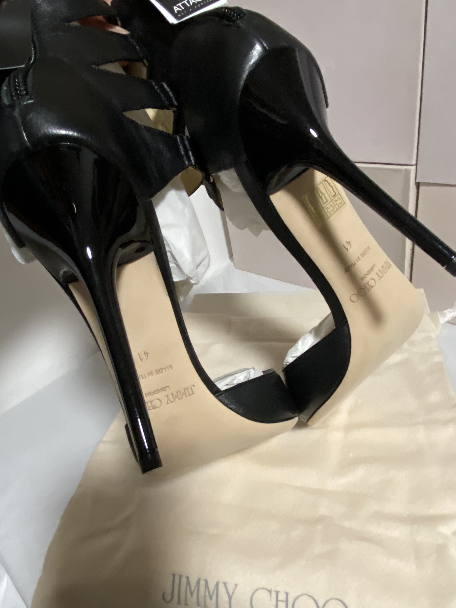 JIMMY CHOO (LONDON) LADIES SHOES / FOOTWEAR (BOXED IN VGC) - Image 8 of 10