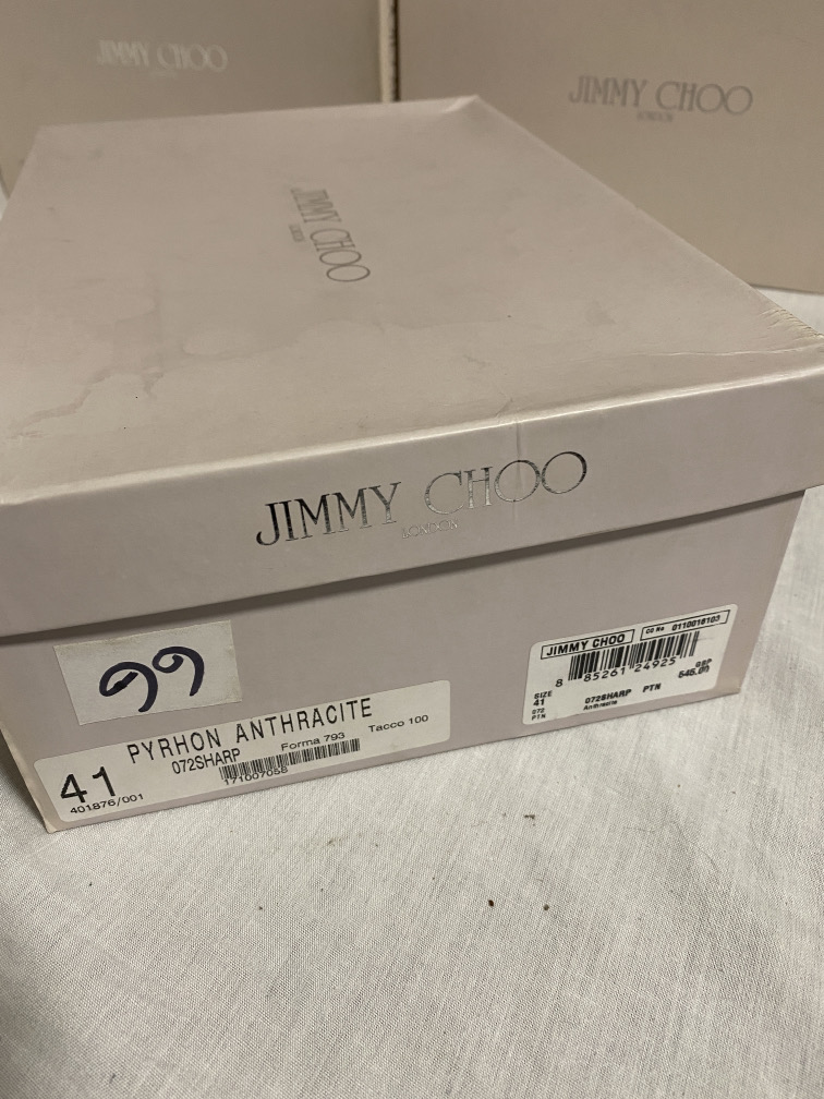 JIMMY CHOO (LONDON) LADIES SHOES / FOOTWEAR (BOXED IN VGC) - Image 10 of 11