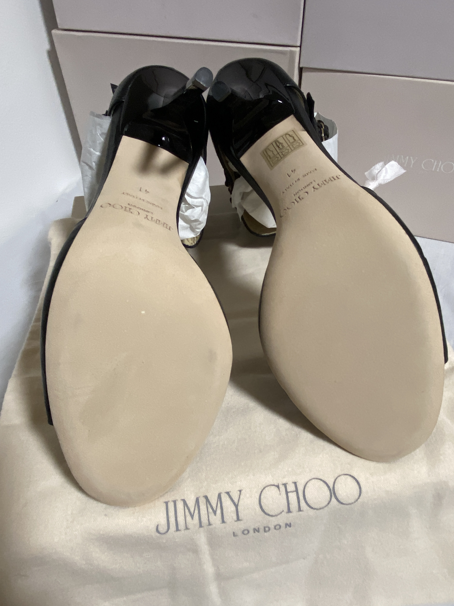 JIMMY CHOO (LONDON) LADIES SHOES / FOOTWEAR (BOXED IN VGC) - Image 9 of 10