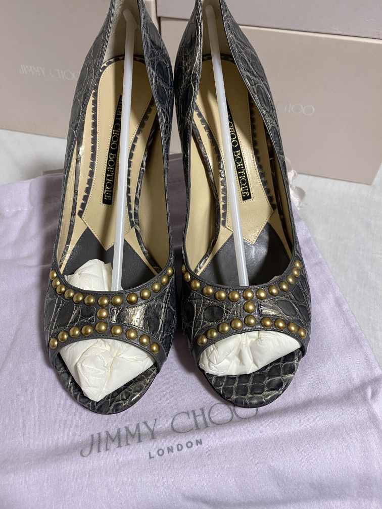 JIMMY CHOO (LONDON) LADIES SHOES / FOOTWEAR (BOXED IN VGC)