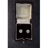 18K WHITE GOLD 2.40CT DIAMOND SOLITAIRE EAR STUDS (ROUND BRILLIANT CUT)