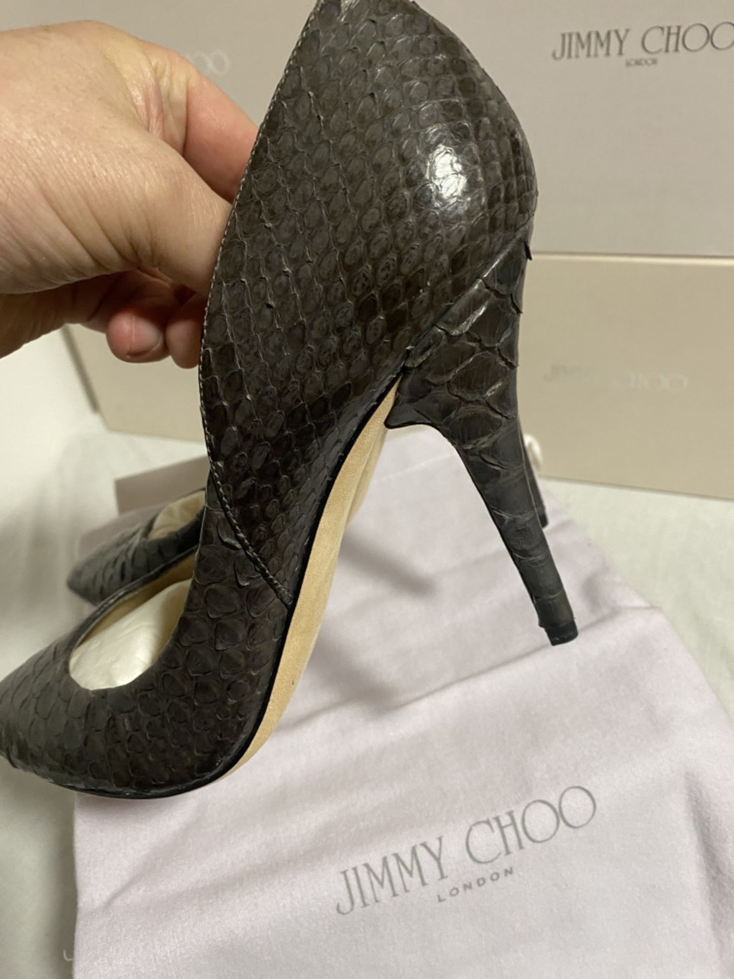 JIMMY CHOO (LONDON) LADIES SHOES / FOOTWEAR (BOXED IN VGC) - Image 7 of 11