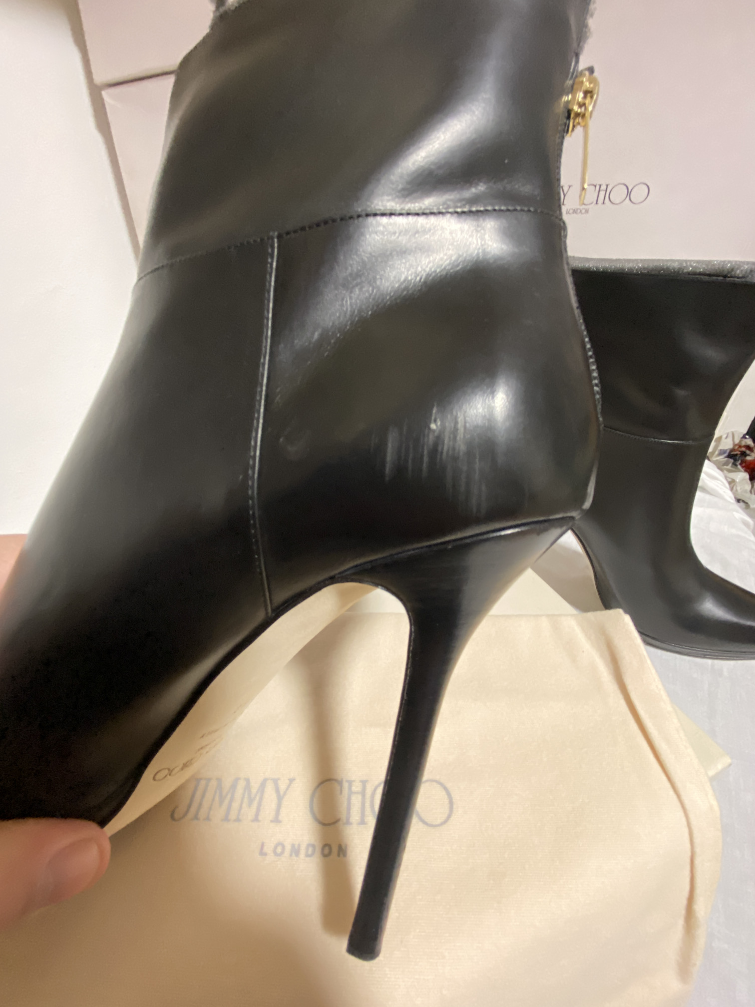 JIMMY CHOO (LONDON) LADIES SHOES / FOOTWEAR (BOXED IN VGC) - Image 10 of 10