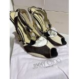 JIMMY CHOO (LONDON) LADIES SHOES / FOOTWEAR (BOXED IN VGC)