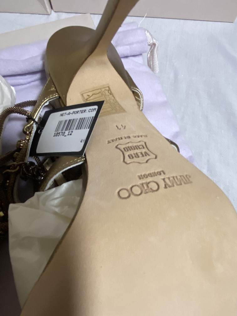 JIMMY CHOO (LONDON) LADIES SHOES / FOOTWEAR (BOXED IN VGC) - Image 10 of 10