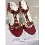 JIMMY CHOO (LONDON) LADIES SHOES / FOOTWEAR (BOXED IN VGC)