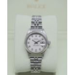 BEAUTIFUL ROLEX DATEJUST DIAMOND-SET REF. 69174 26MM LADIES MODEL - "T" SERIAL NUMBER