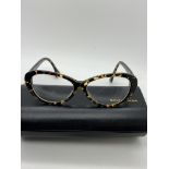 BALENCIAGA TORTOISE SHELL READING GLASSES WITH DAMAGED BOX