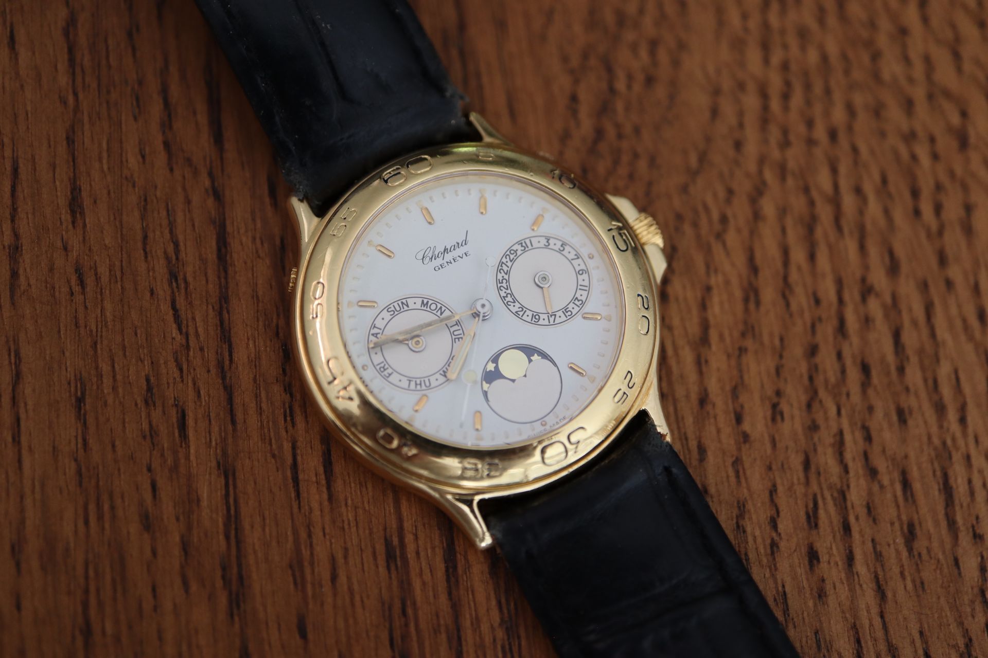 Chopard 18K Gold Monte Carlo Day Date - Moon phase Chronograph - Image 2 of 4