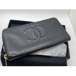 CHANEL WALLET PURSE WITH ORIGINAL BOX