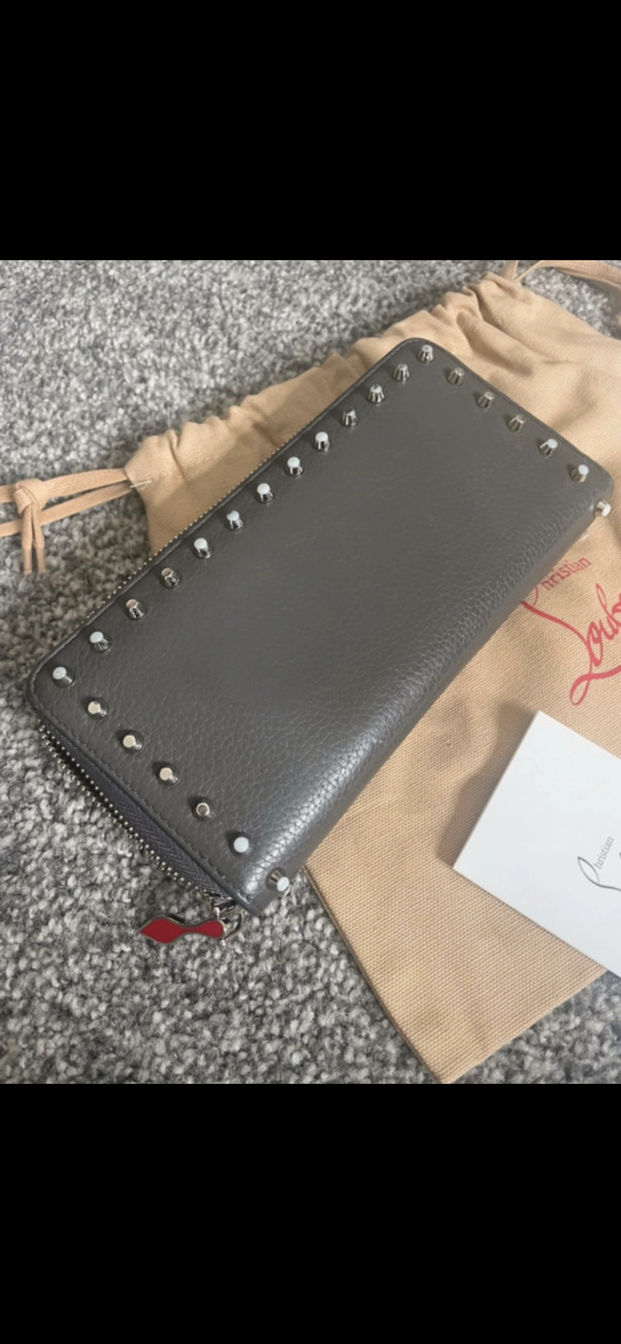 CHRISTIAN LOUBOUTIN BLACK LEATHER PURSE WITH DUSTBAG ETC - Image 8 of 8
