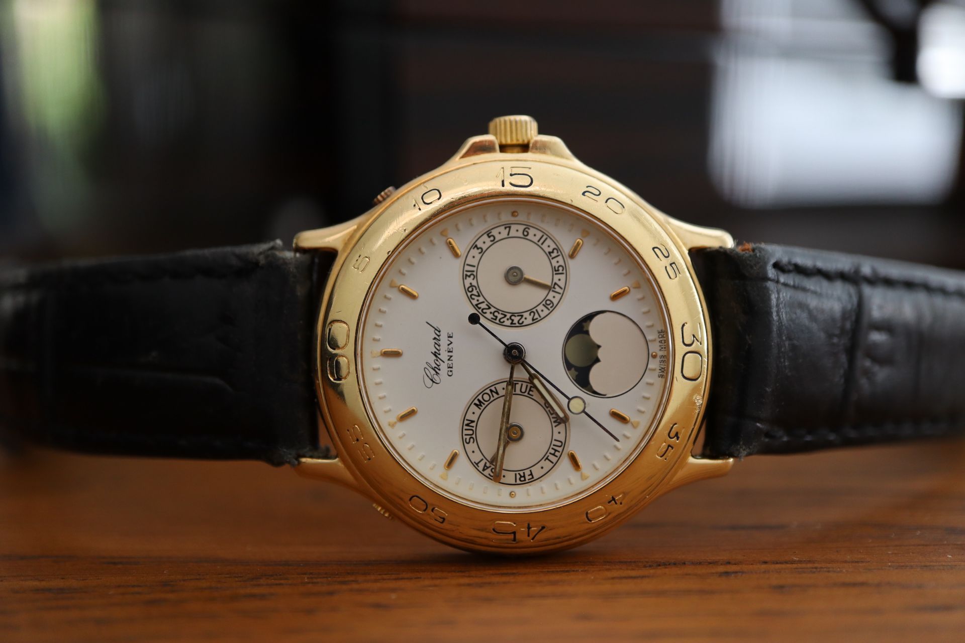 Chopard 18K Gold Monte Carlo Day Date - Moon phase Chronograph