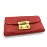 MIU MIU RED LEATHER PURSE