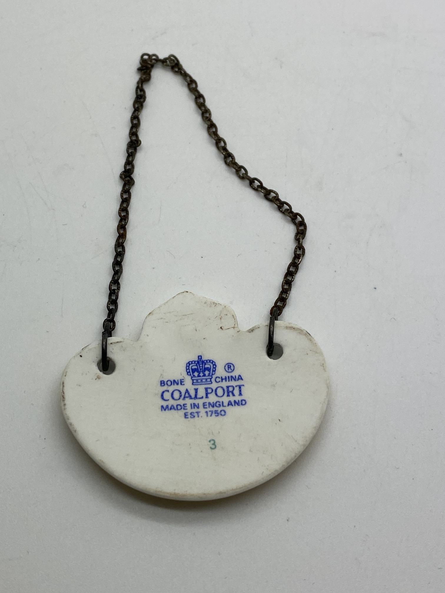 COALPORT BONE CHINA SHERRY TAG  - Image 2 of 2