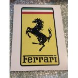 40cm x 30cm METAL FERRARI DISPLAY SIGN