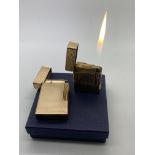 2 x DUPONT PARIS GOLD COLOURED LIGHTERS